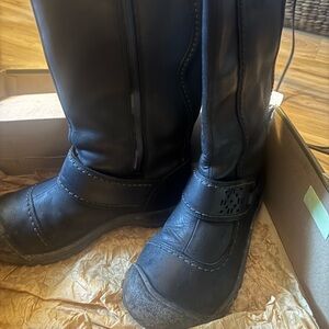 Classic Black Over the Knee Boots with Equestrian Elegance